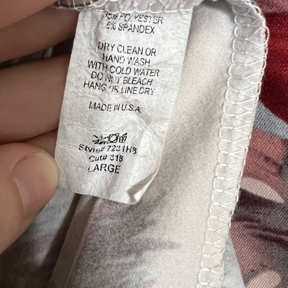 BluHeaven Monstera Plant Wrap Dress Size L - Picture 4 of 10